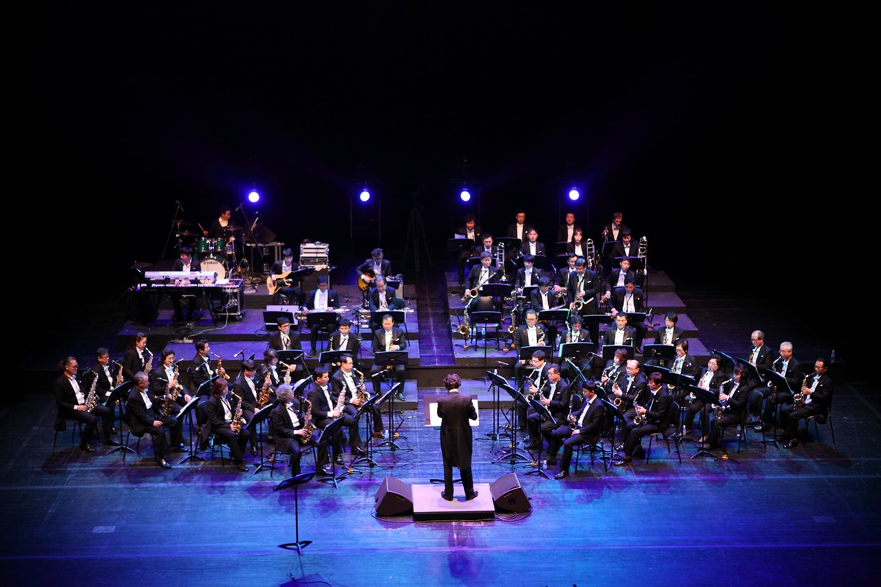 playing in a band